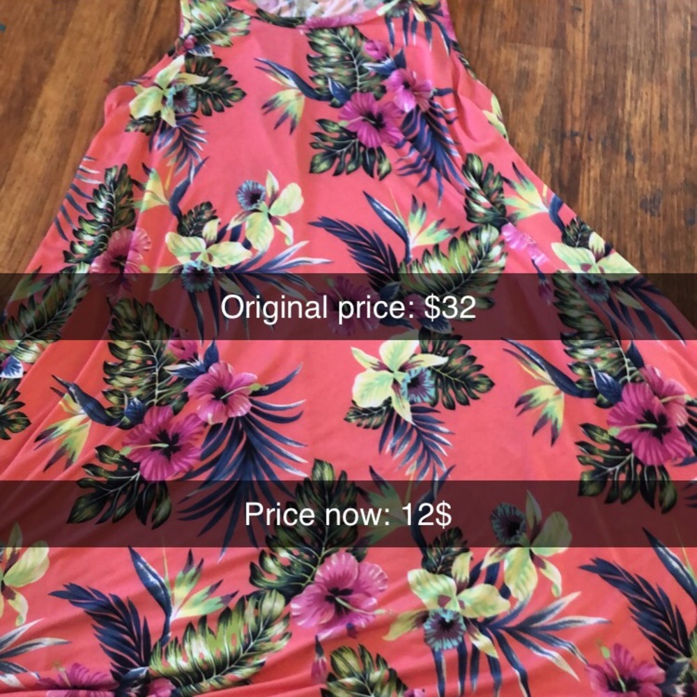 Tropical floral dress